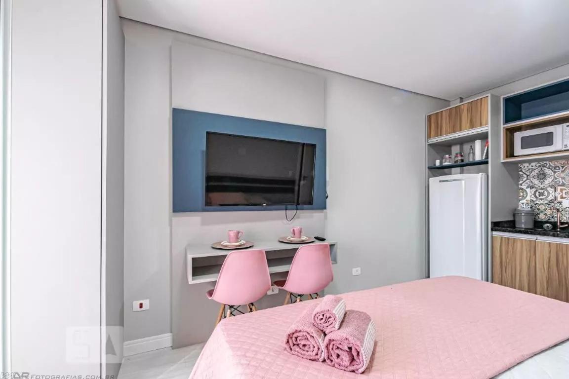 11-Studio Decorado Lindo! Otimo Para Casal!!! กูรีตีบา ภายนอก รูปภาพ