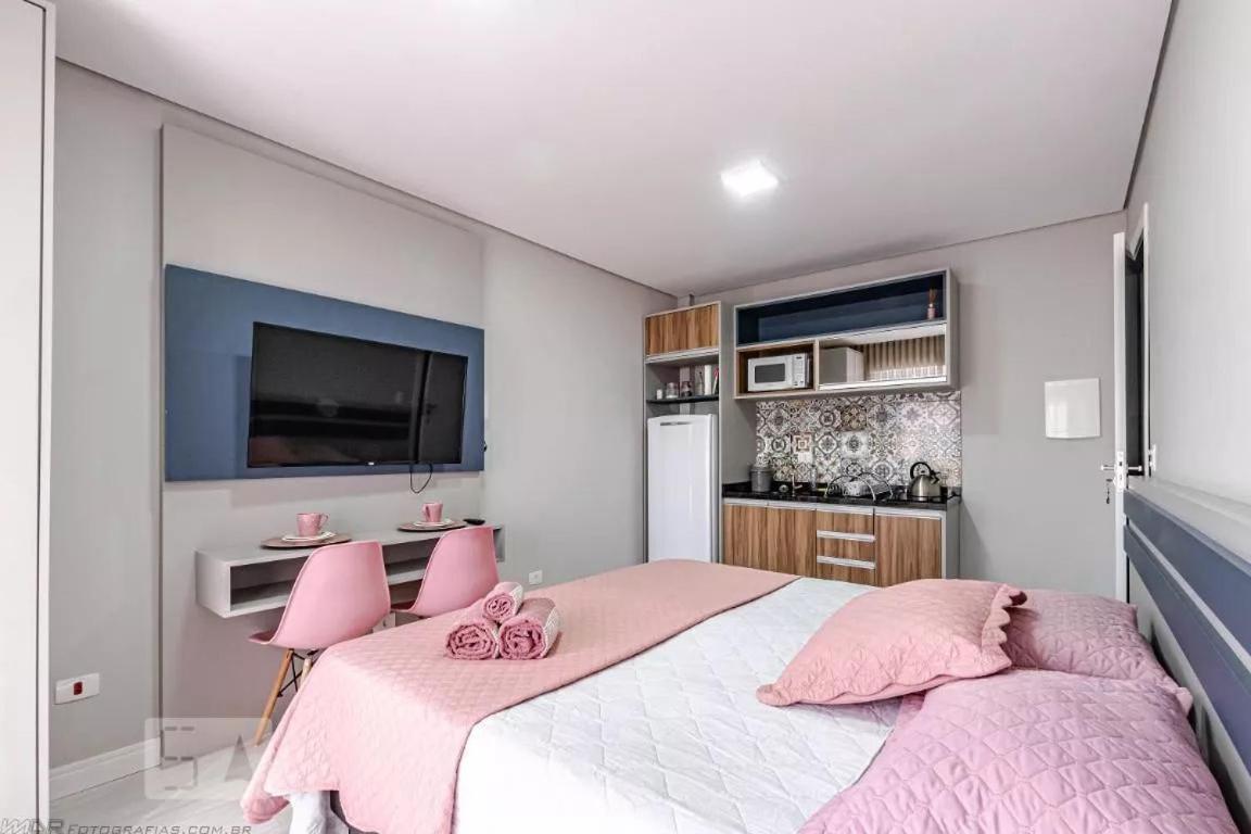 11-Studio Decorado Lindo! Otimo Para Casal!!! กูรีตีบา ภายนอก รูปภาพ