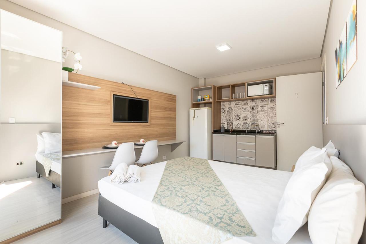 11-Studio Decorado Lindo! Otimo Para Casal!!! กูรีตีบา ภายนอก รูปภาพ
