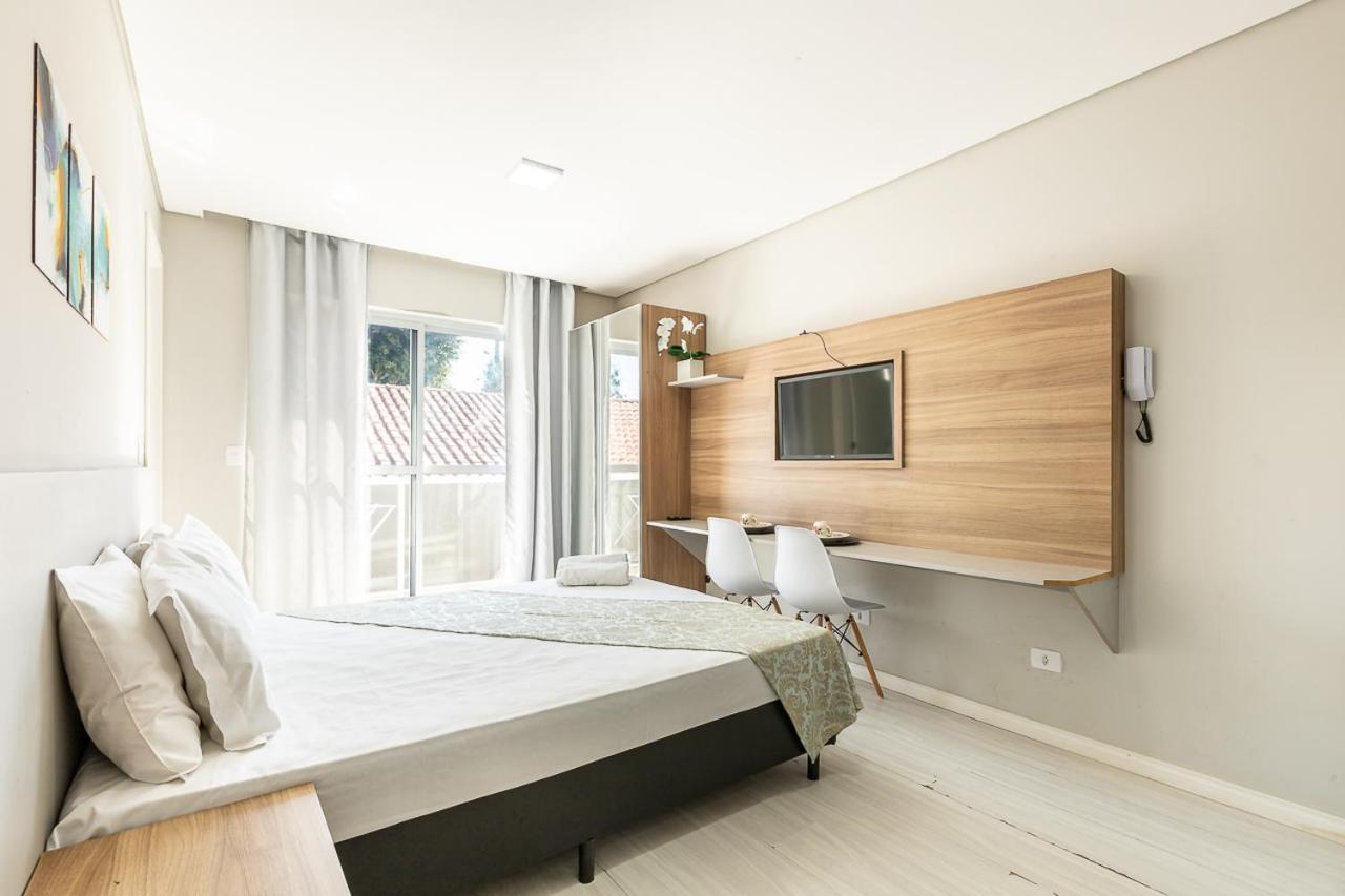 11-Studio Decorado Lindo! Otimo Para Casal!!! กูรีตีบา ภายนอก รูปภาพ
